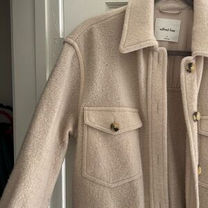 Aritzia 100% Wool Button Down Jacket